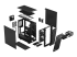 FD-C-MES2C-02 - Fractal Design Meshify 2 Compact Dark Tempered Glass - Inside